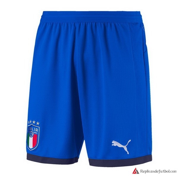 Pantalones Italia Primera equipación 2018 Azul